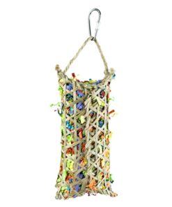 Zoo Nature Parakeet Woven Bamboo Pouch