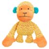 Aap Stof Geel / Oranje 27X26X10,5 Cm