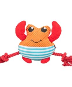 Krab Met Flostouw Oranje 28X8,5X20,5 Cm