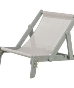 Strandstoel Hout Grijs 51X33X37 Cm