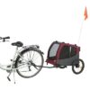 Hondenfietskat Grijs / Rood 76/136X66X74 Cm