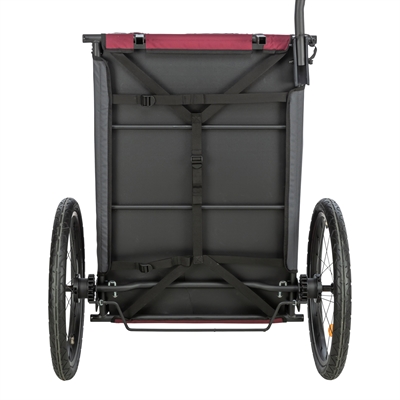Hondenfietskat Grijs / Rood 80/145X75X86 Cm