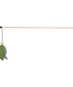 Kattenhengel Met Vis Met Catnip Vilt / Hout 48 Cm 4 St