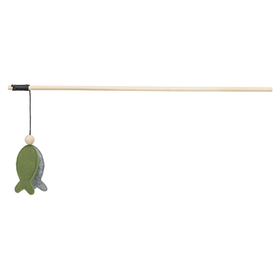 Kattenhengel Met Vis Met Catnip Vilt / Hout 48 Cm 4 St