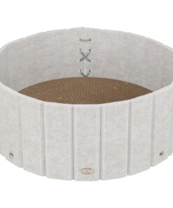 Krabmat Kattenmand Rand Vilt Creme 38X38X16 Cm