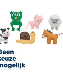 Boerderijdieren Vilt Met Catnip 8-11 Cm 48 St