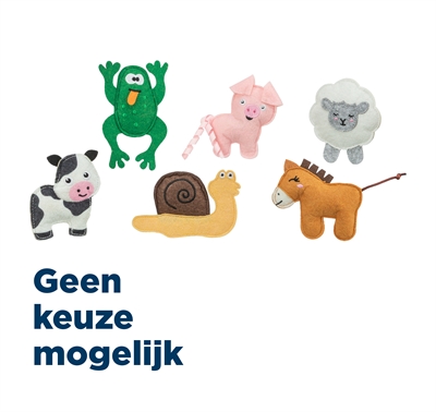 Boerderijdieren Vilt Met Catnip 8-11 Cm 48 St