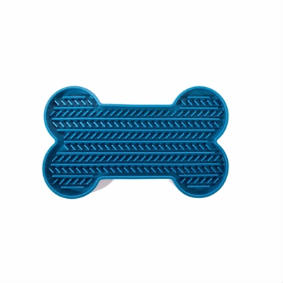 Likmat Bot Met Zuignappen Siliconen Blauw 22X13X2 Cm