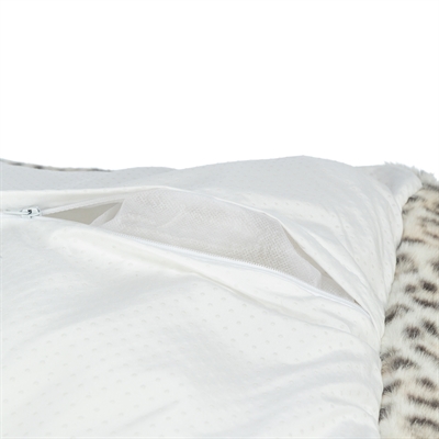 Hondenmand Leo Hoekig Panterprint Creme 60X50 Cm