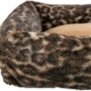 Hondenmand Leo Hoekig Panterprint Bruin 60X50 Cm