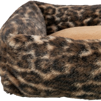 Hondenmand Leo Hoekig Panterprint Bruin 60X50 Cm
