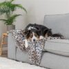 Hondendeken Leo Softpluche Panterprint Creme 150X100 Cm