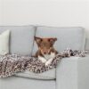 Hondendeken Leo Softpluche Panterprint Bruin 150X100 Cm
