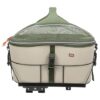 Fietsmand Voor Bagagedrager Polyester Olijfgroen / Beige 46X33X40 Cm