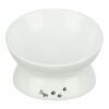 Voerbak / Drinkbak Dogs Keramiek Verhoogd Wit 17X17X13,5 Cm