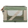 Kennel Comfy Bench Stof / Reismand Olijfgroen / Beige 52X85,5X49,5 Cm