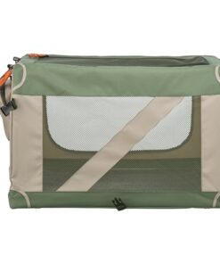Kennel Comfy Bench Stof / Reismand Olijfgroen / Beige 52X85,5X49,5 Cm