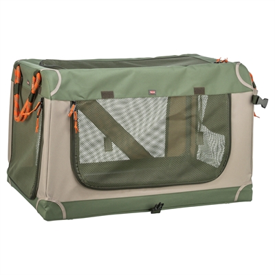 Kennel Comfy Bench Stof / Reismand Olijfgroen / Beige 64X95,5X60,5 Cm