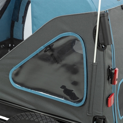 Fietskar Tot 35 Kg Blauw / Grijs M 81X102/145X102 Cm