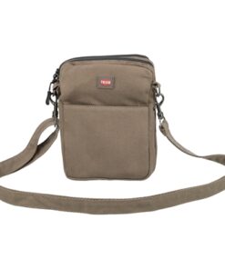 Snackzak Ribfluweellook Polyester Bruin 16X21 Cm