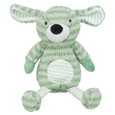 Hond Met Strepen Pluche Groen 34 Cm