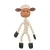 Schaap Touw Met Leer Bruin 42 Cm