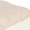 Vital Hondenmand Jonna Hoekig Ribfluweel Creme 100X70 Cm