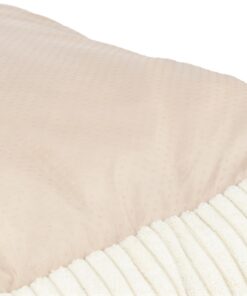 Vital Hondenmand Jonna Hoekig Ribfluweel Creme 100X70 Cm