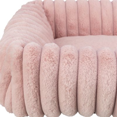 Hondenmand Lonni Hoekig Ribfluweel Roze 65X50 Cm