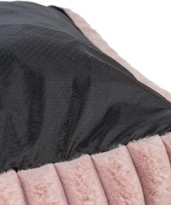 Hondenmand Lonni Hoekig Ribfluweel Roze 100X70 Cm