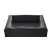 Bed Kunstleer Hoes Hondenmand Zwart Bia-6 100X80X15 Cm