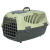 Vervoersbox Capri 2 Donkergrijs / Pastelgroen 37X55X34 Cm