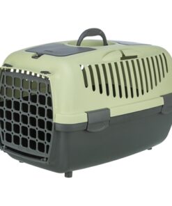 Vervoersbox Capri 2 Donkergrijs / Pastelgroen 37X55X34 Cm