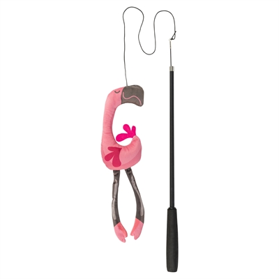 Kattenhengel Telescopisch Grote Katten Met Flamingo Roze 106 Cm