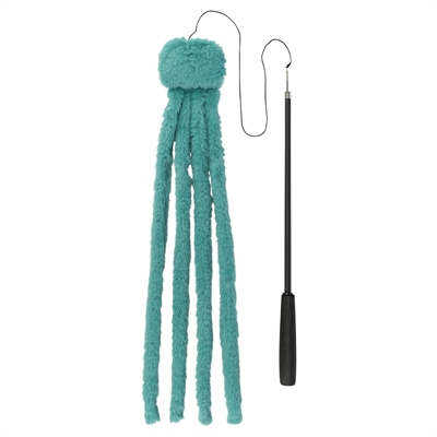 Kattenhengel Telescopisch Grote Katten Met Pluche Octopus Groen 106 Cm