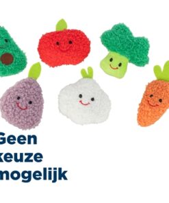 Groenten En Fruit Pluche Met Catnip Assorti 11 Cm 48 St