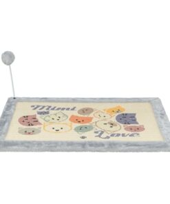 Krabmat Mimi Met Speeltje Grijs 70X45 Cm