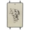 Krabmat Met Print Taupe 55X35 Cm