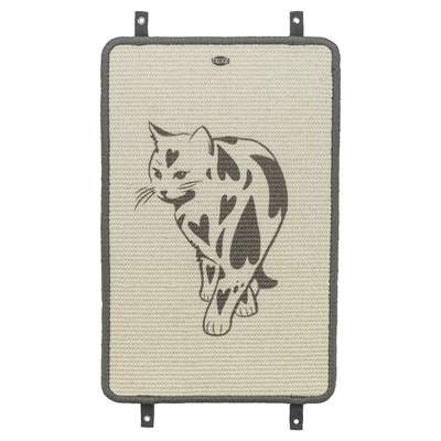 Krabmat Met Print Taupe 55X35 Cm