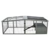 Ren Xl Met Afdekking Hout Grijs 233X79X116 Cm
