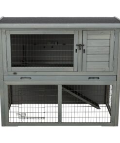 Knaagdierhok Met Ren Grijs 116X63X97 Cm