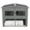 Knaagdierhok Xl 2 Verdiepingen Grijs 135X112X115 Cm