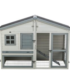Knaagdierhok 2 Verdiepingen Grijs 168X75X115 Cm