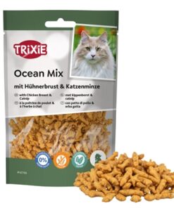 Ocean Mix Met Kippenborst En Catnip 50 Gr