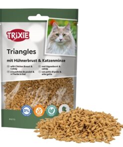 Triangles Met Kippenborst En Catnip 50 Gr