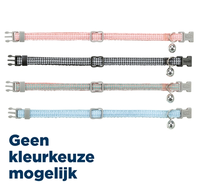 Kattenhalsband Hanenpoot Motief Assorti 20-30X1 Cm