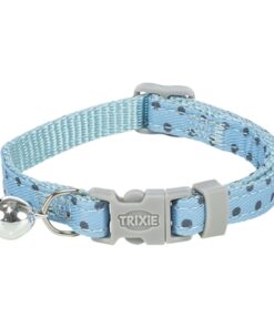 Kattenhalsband Stippen Motief Blauw 20-30X1 Cm
