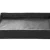 Bed Kunstleer Hoes Hondenmand Zwart Bia-7 120X100X15 Cm