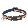 Kattenhalsband Gestreept Blauw / Oranje 20-30X1 Cm