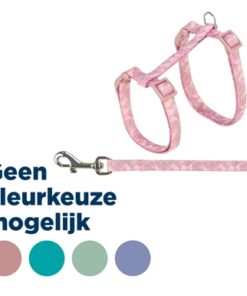 Kattentuigje Met Riem Geometrisch Motief Assorti 27-45X1 Cm 4 St